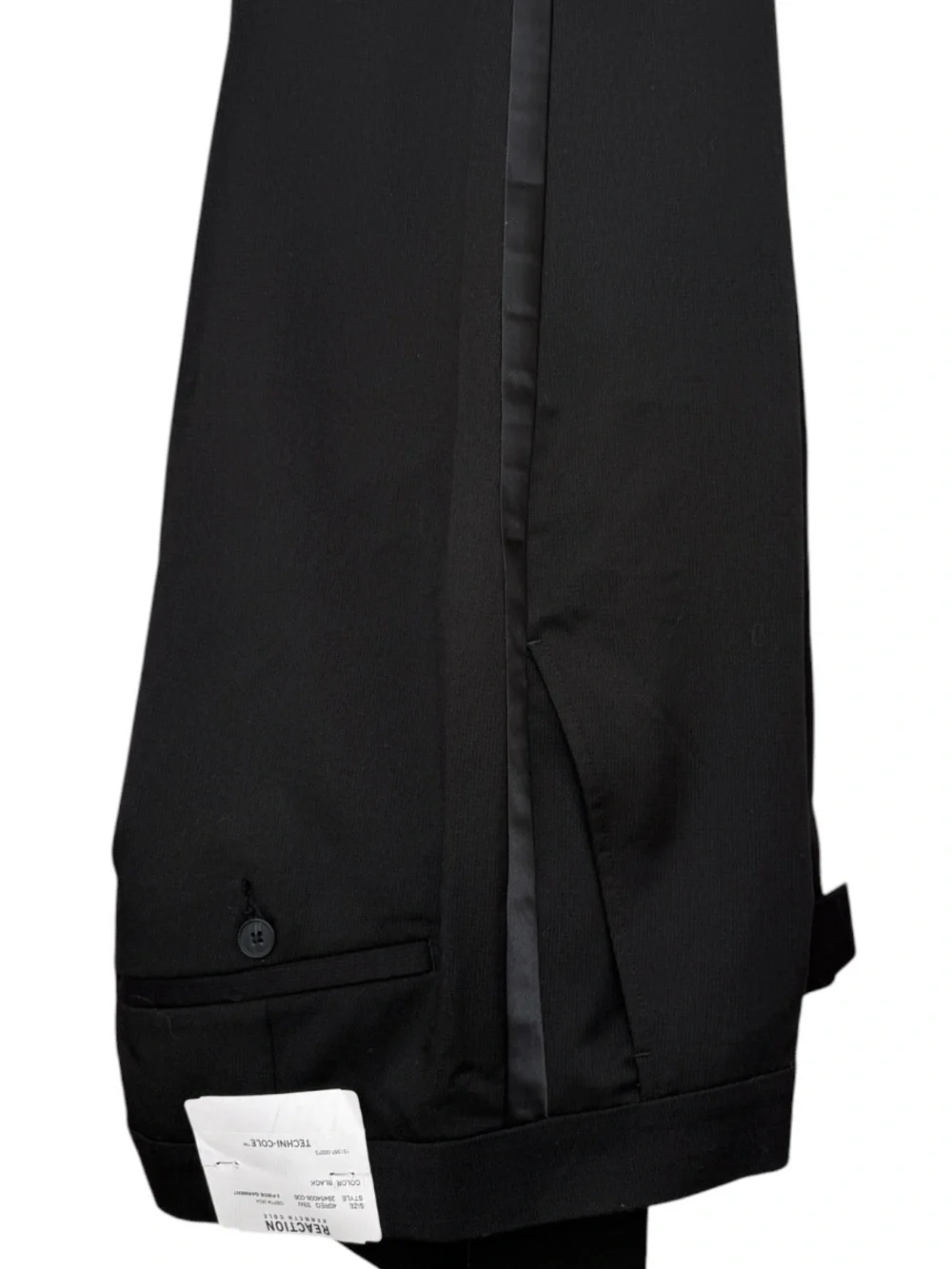 Kenneth Cole Reaction Techni-Cole Black Tuxedo Suit 40R/ 33W Ready Flex NWT